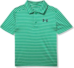Under Armour Boys' Short Sleeve Ua Match Polo Collared Shirt, Chest Logo, Soft & Comfortable