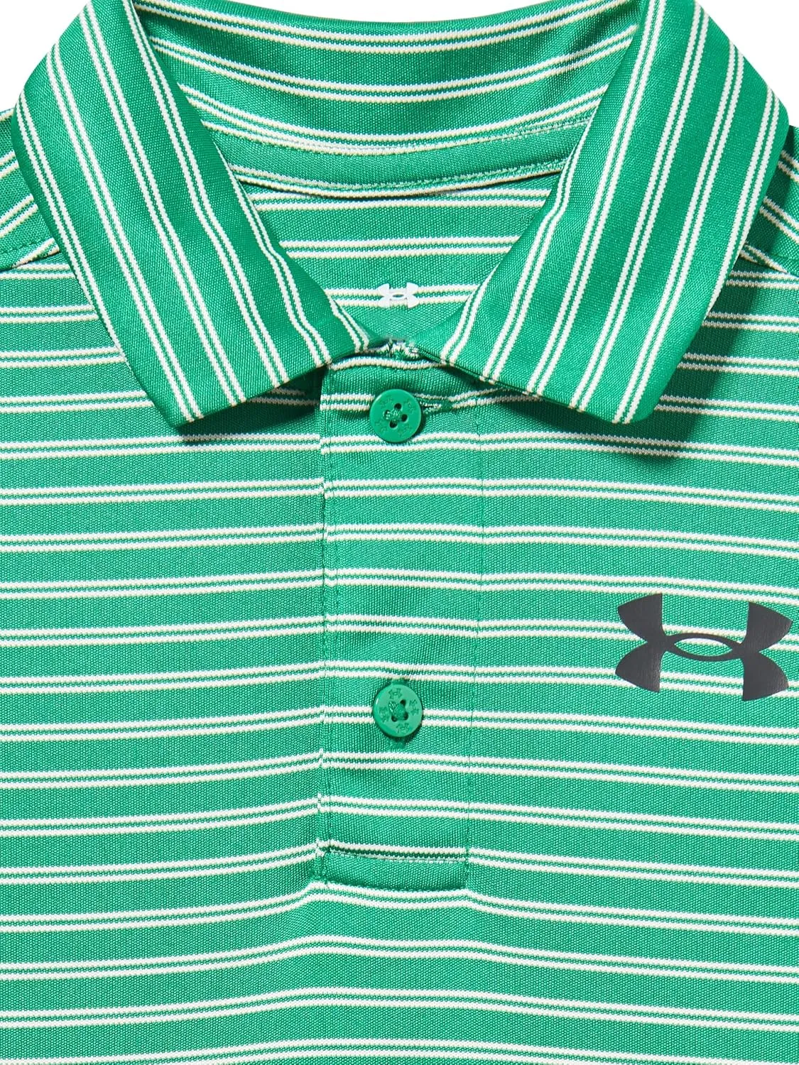 Under Armour Boys' Short Sleeve Ua Match Polo Collared Shirt, Chest Logo, Soft & Comfortable