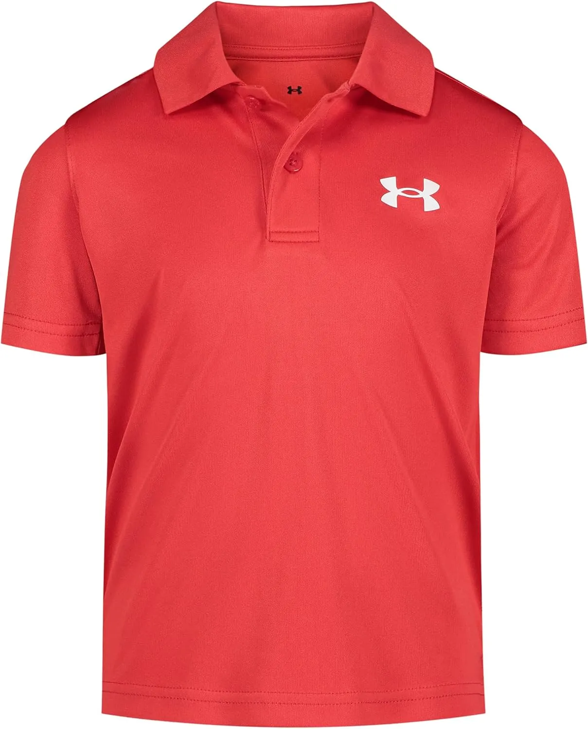 Under Armour Boys' Short Sleeve Ua Match Polo Collared Shirt, Chest Logo, Soft & Comfortable
