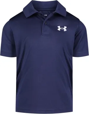 Under Armour Boys' Short Sleeve Ua Match Polo Collared Shirt, Chest Logo, Soft & Comfortable