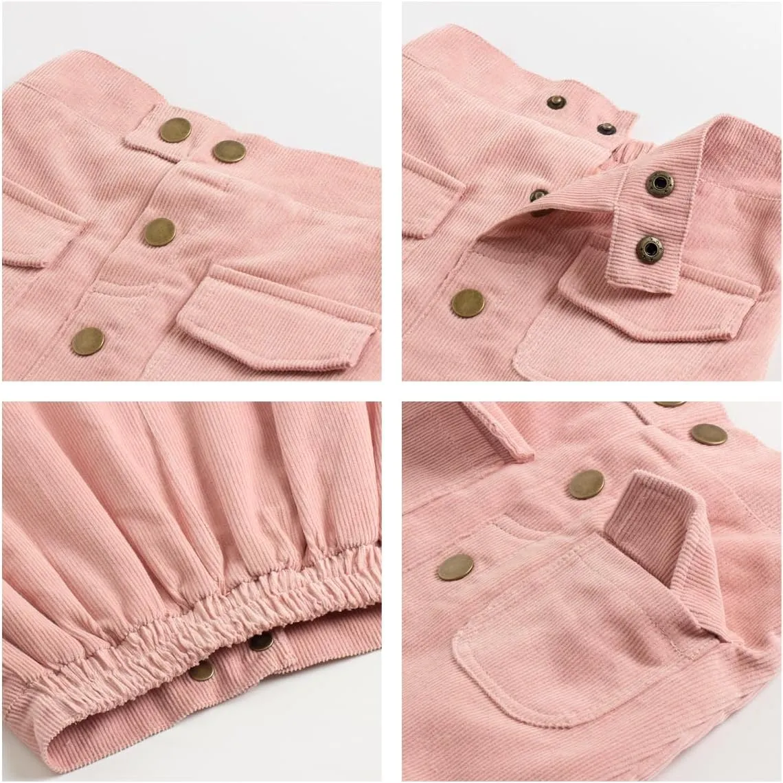 WELAKEN Girls and Toddler's Corduroy Short Mini Skirt