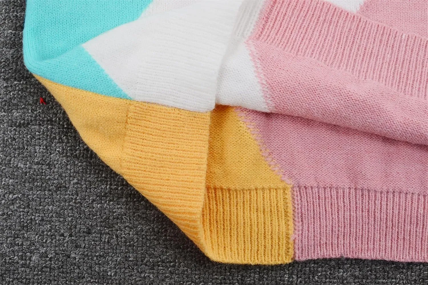 Womens Autumn Winter Sweaters Warm Comfortable Pullovers Casual Cardigans Ladies Striped Round Neck Fashion Sweater