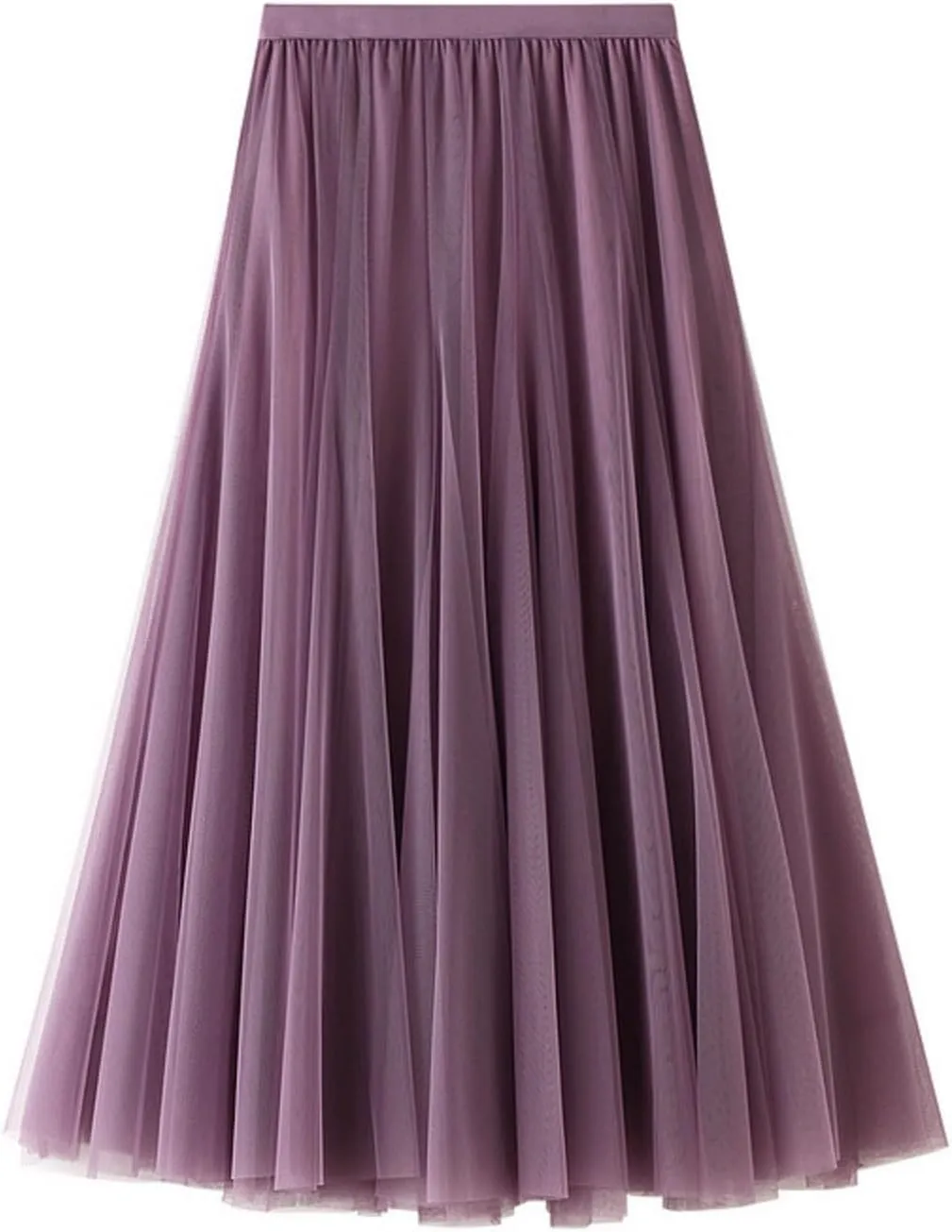 Women's Pleated Skirt, Spring and Summer High-Waisted Models, Adjustable Elastic Band, Breathable and Comfortable