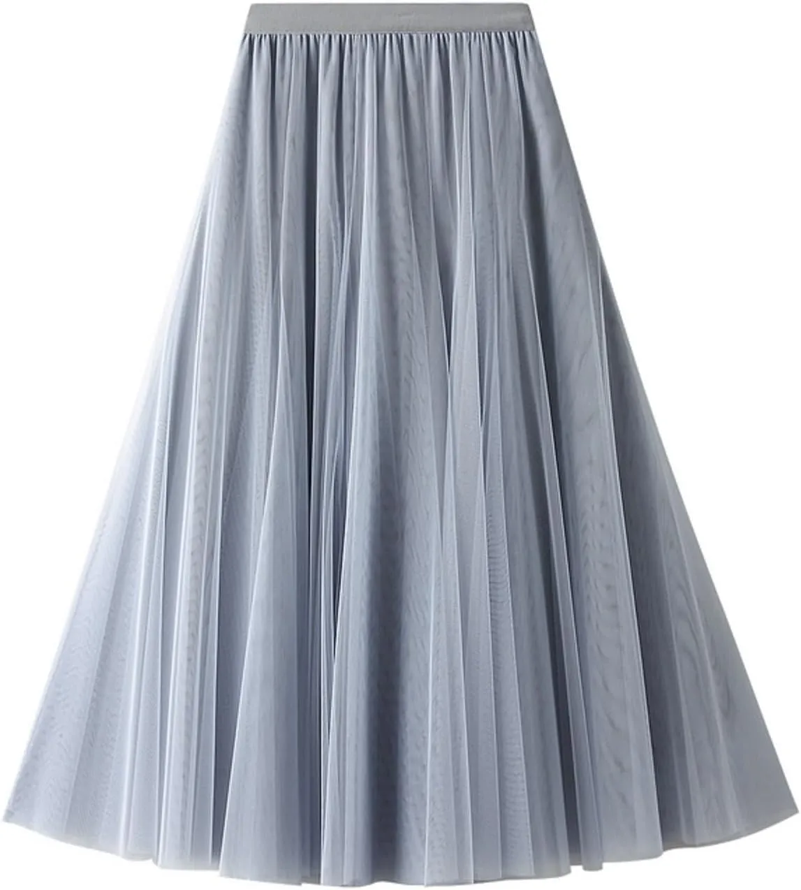 Women's Pleated Skirt, Spring and Summer High-Waisted Models, Adjustable Elastic Band, Breathable and Comfortable