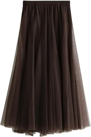 Women's Pleated Skirt, Spring and Summer High-Waisted Models, Adjustable Elastic Band, Breathable and Comfortable