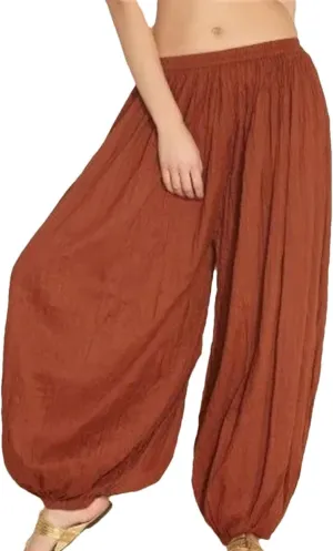 Women's Solid Color Casual Simple Comfortable Flowing Large Size Dance Harem Pants