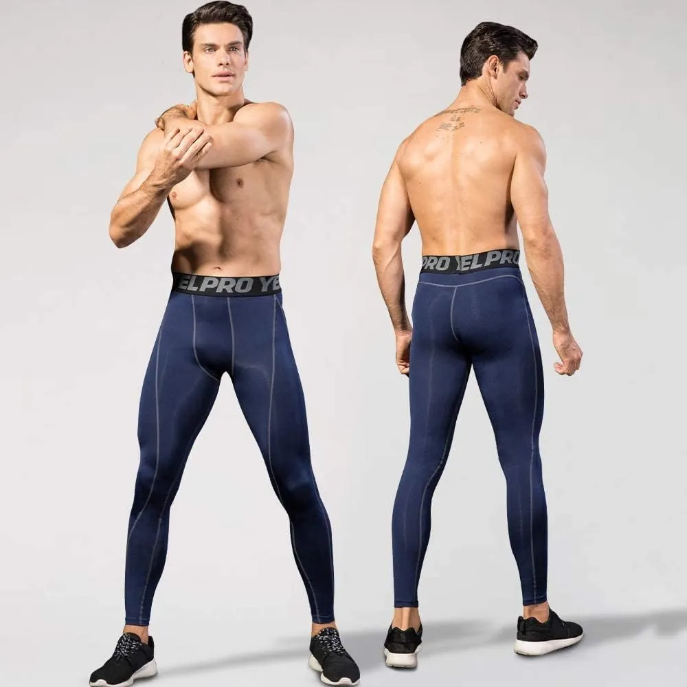 Yuerlian Men's Compression Pants Cool Dry Baselayer Tights Leggings