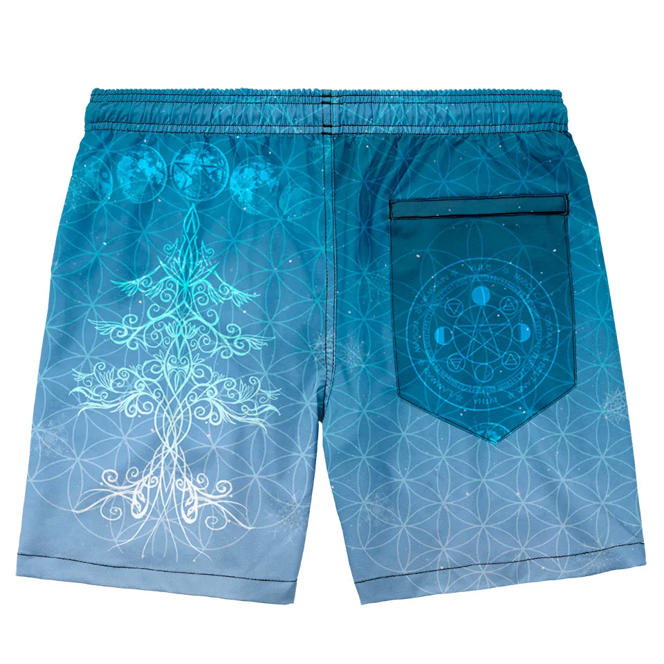 Yule Swim Trunks - Snow Edition
