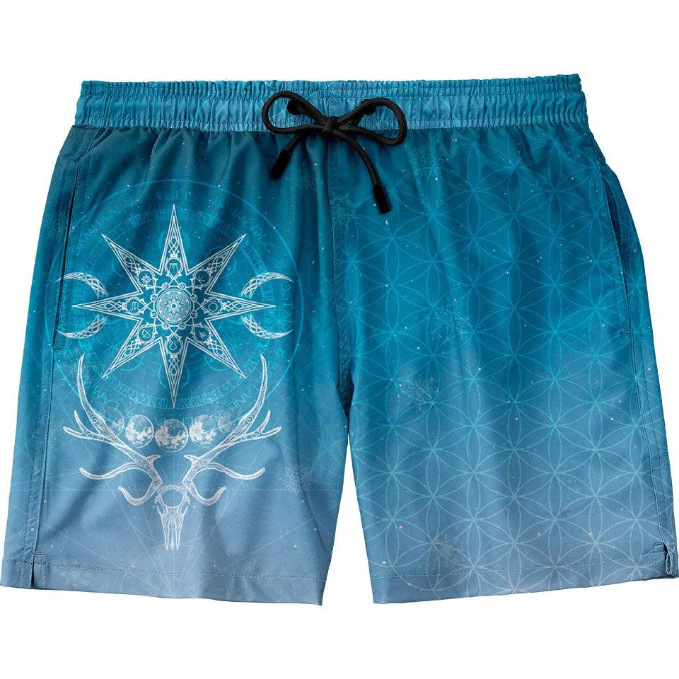 Yule Swim Trunks - Snow Edition